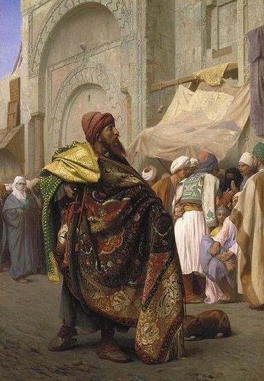 Jean Leon Gerome Carpet Merchant of Cairo France oil painting art